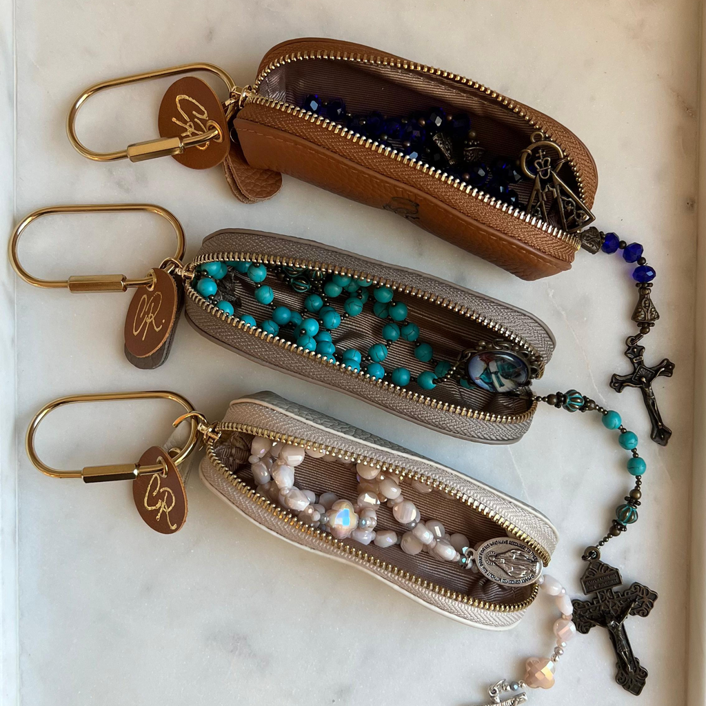 Mary Rosary Pouch