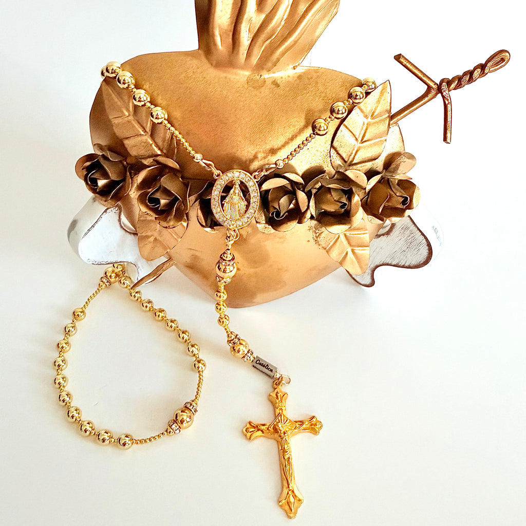 Golden Queen Rosary